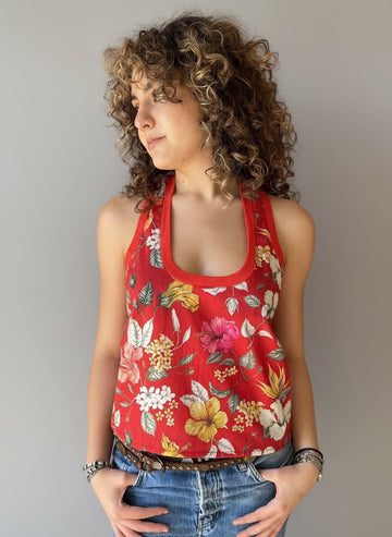 Bianca Stripe Racer Tank