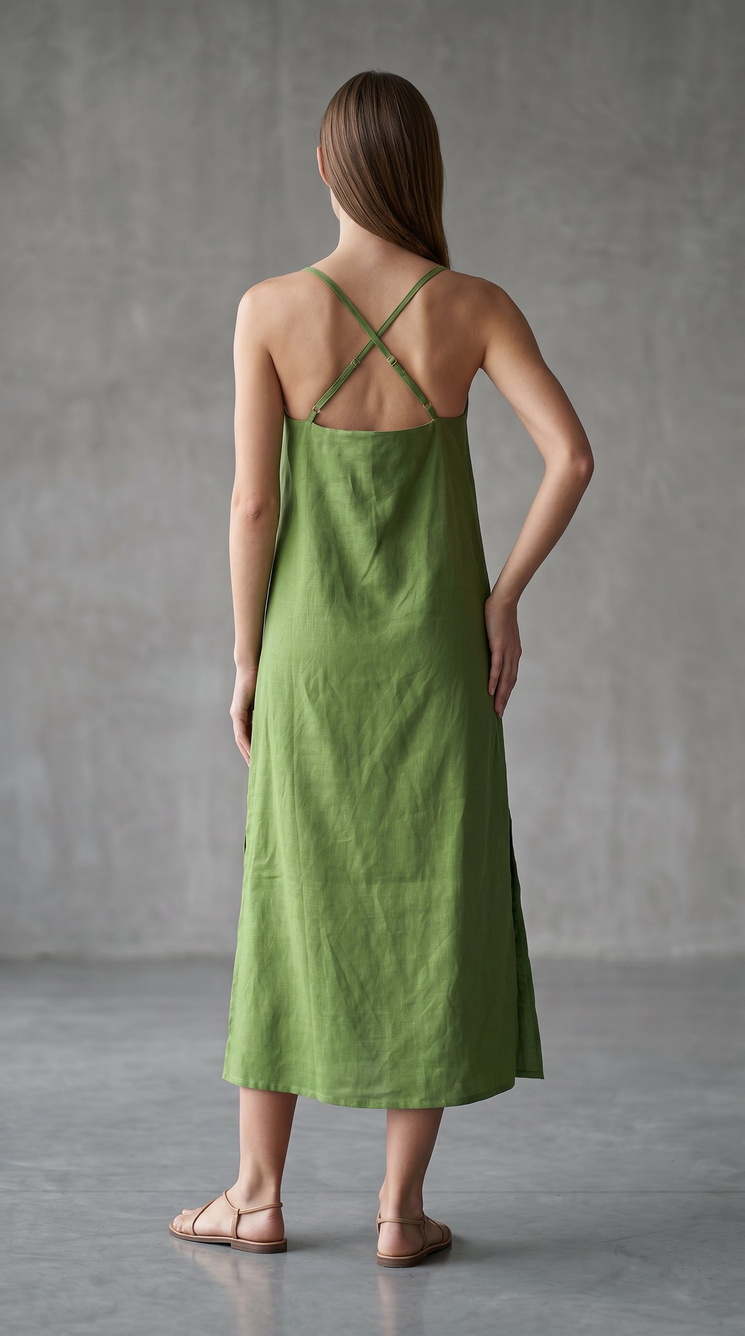 Ana dress Forest Green