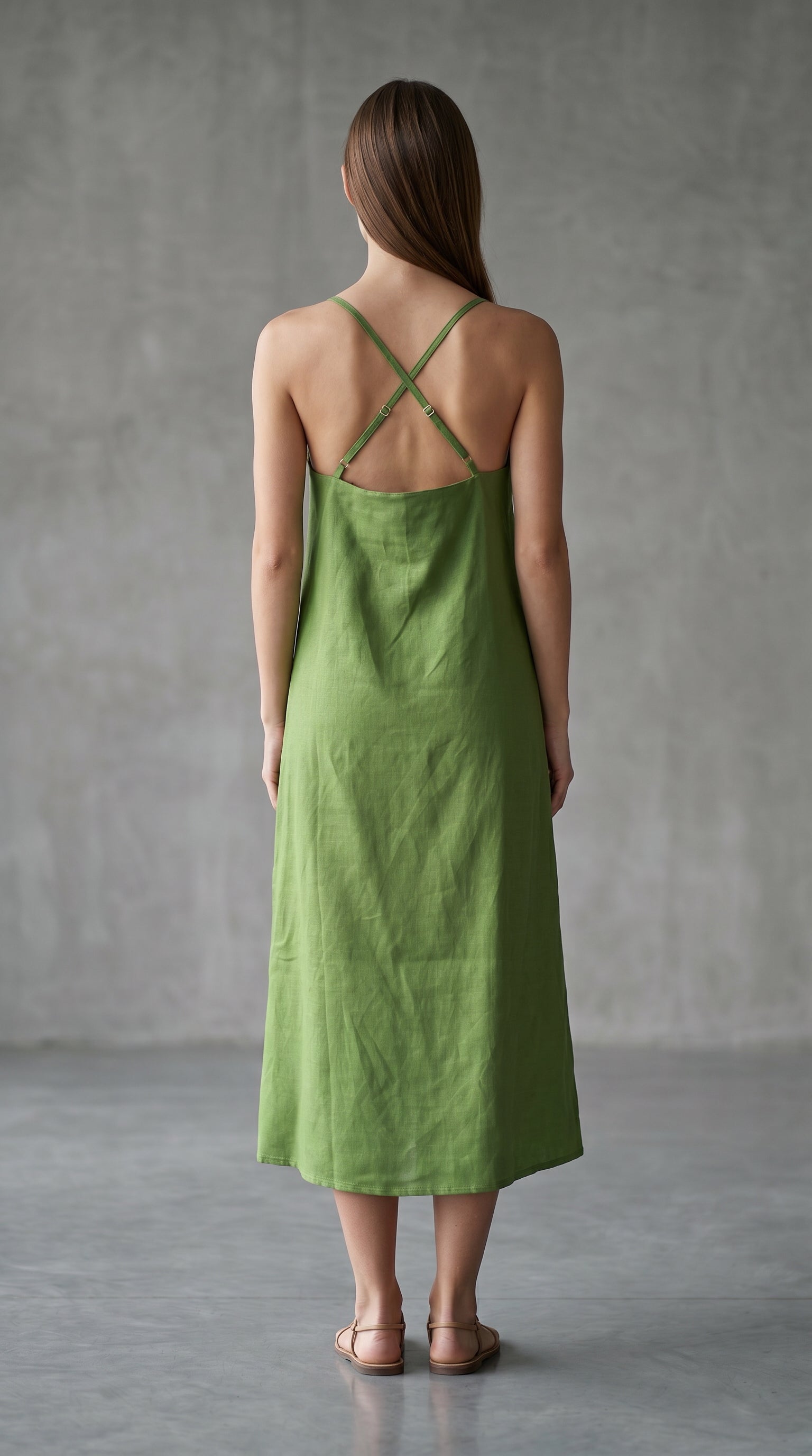 Ana dress Forest Green