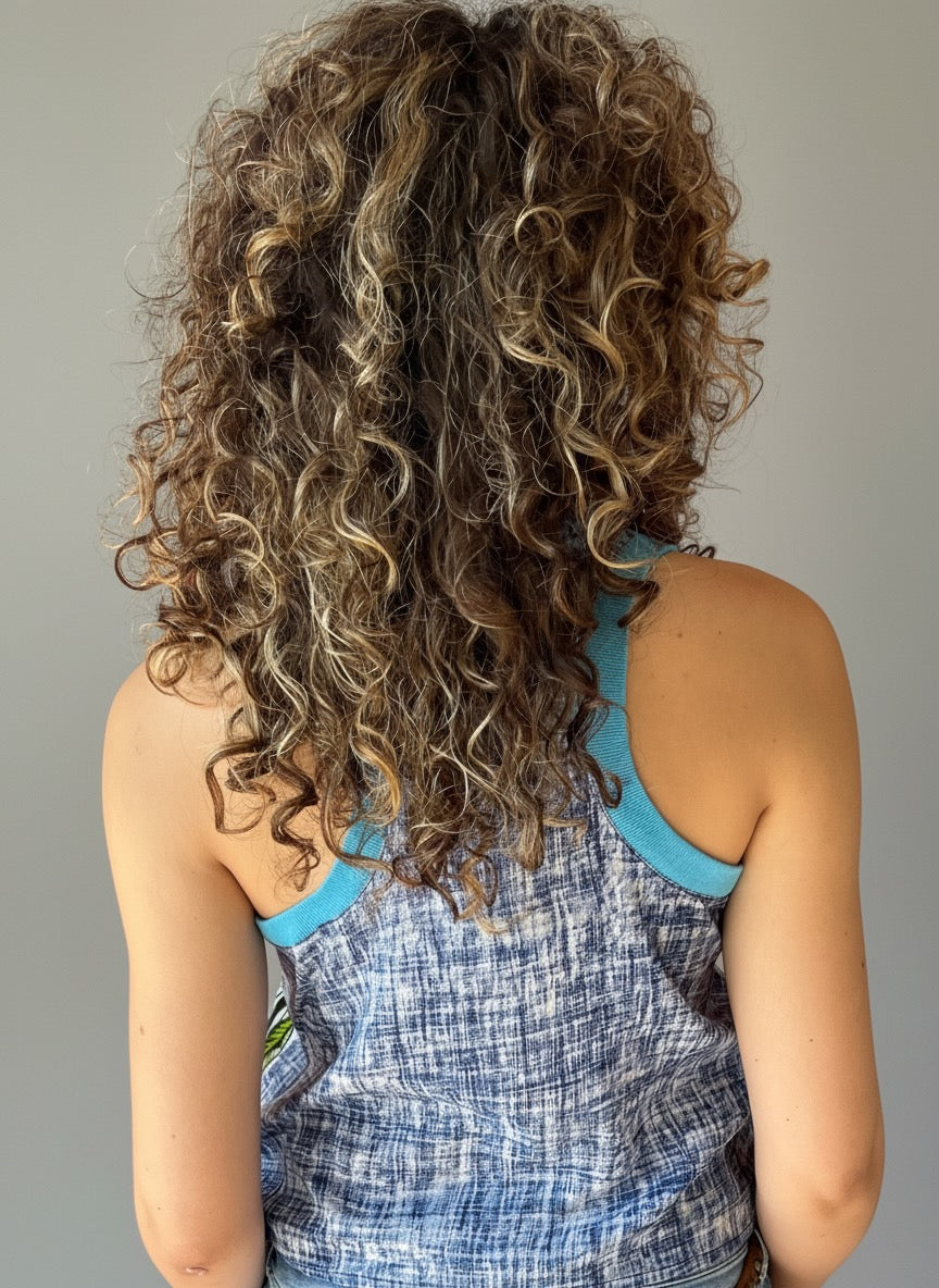 Minka Racer Tank- Sky blue