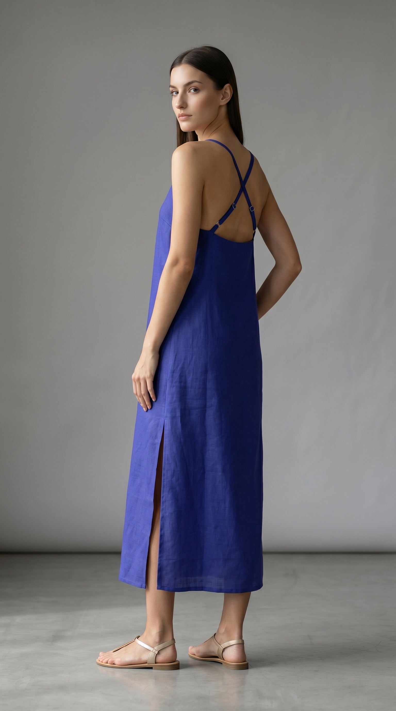 Ana dress Cobalt