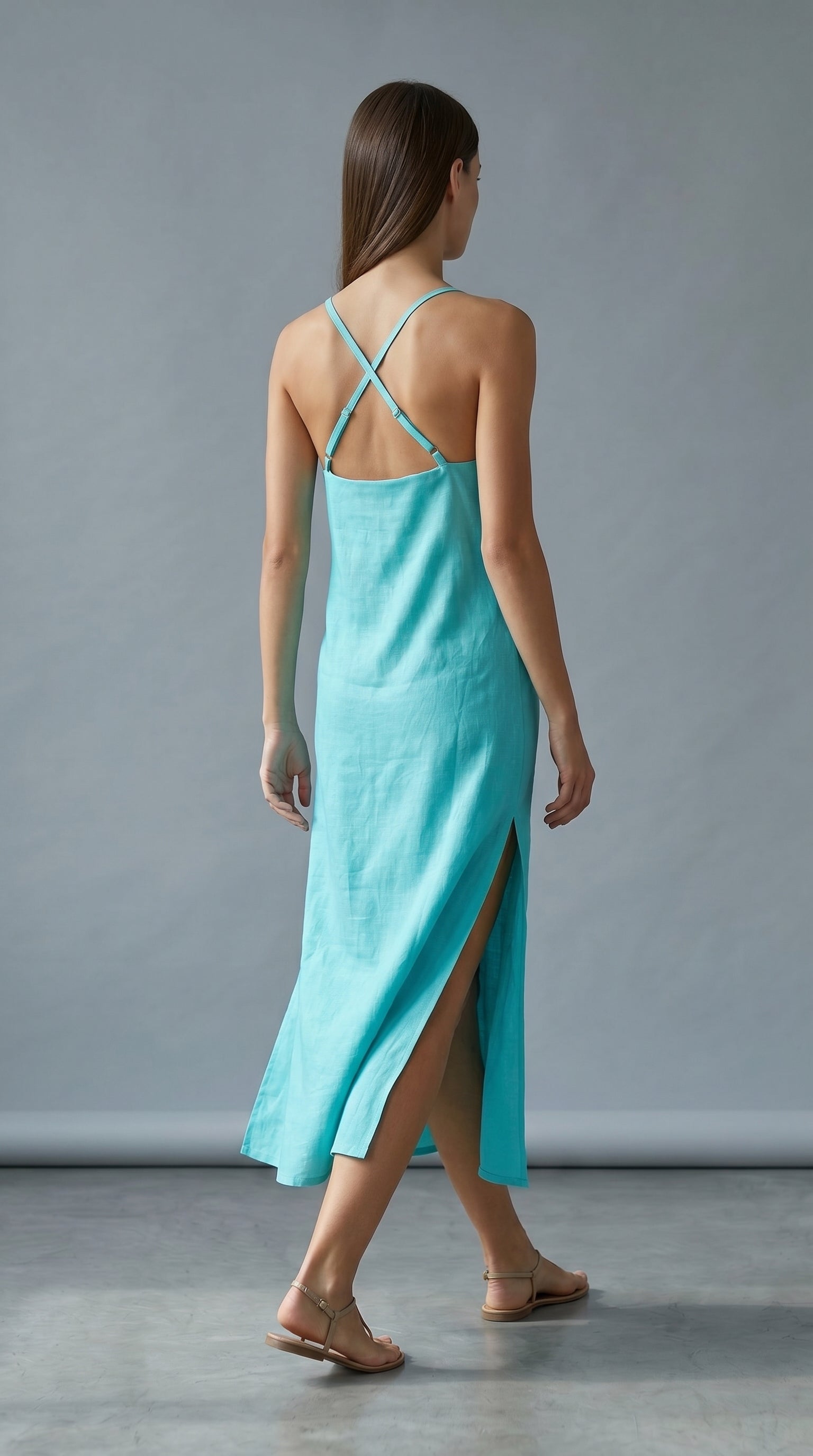 Ana dress Turquoise
