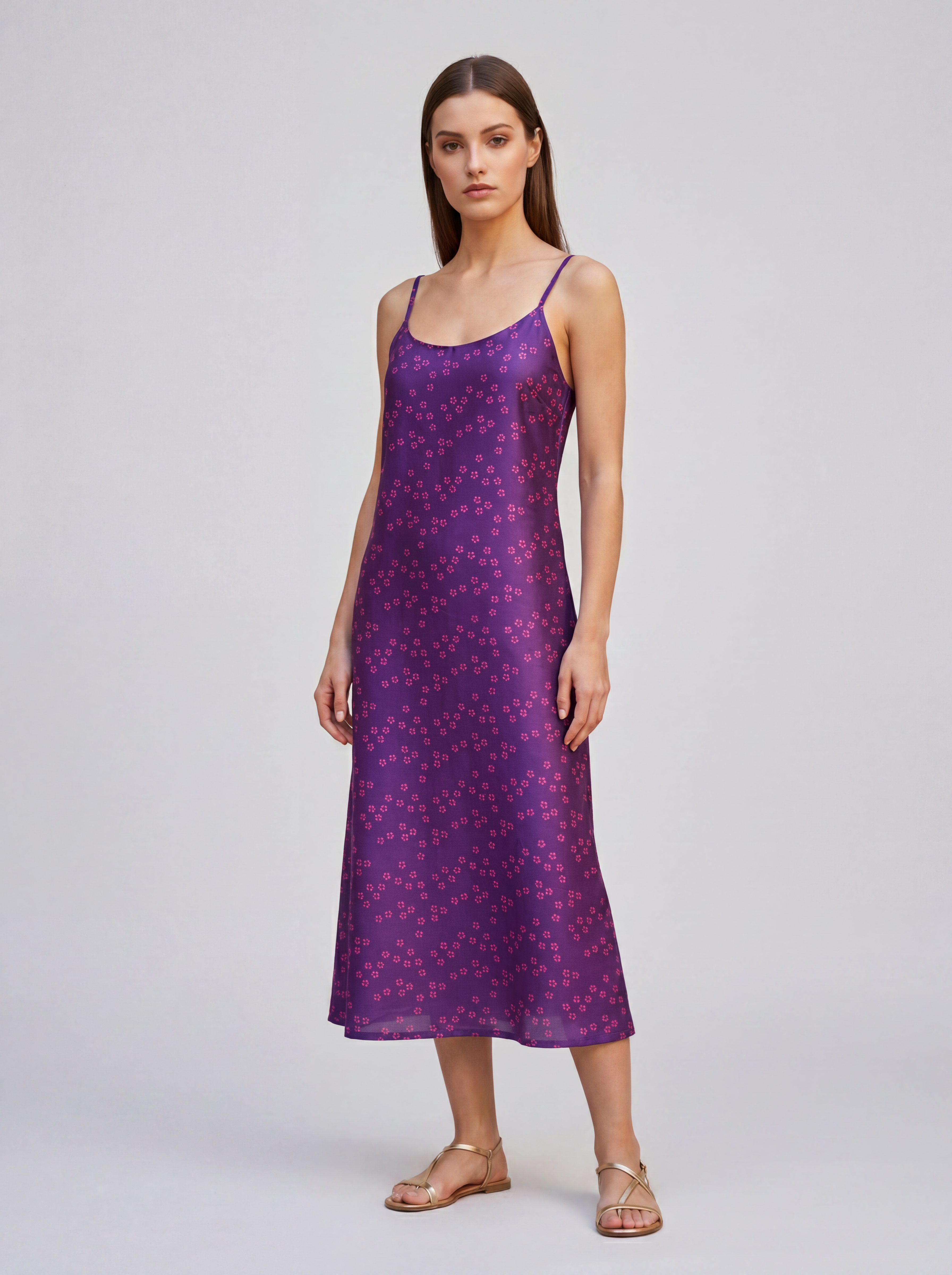 Alycia Silk Purple Daisy